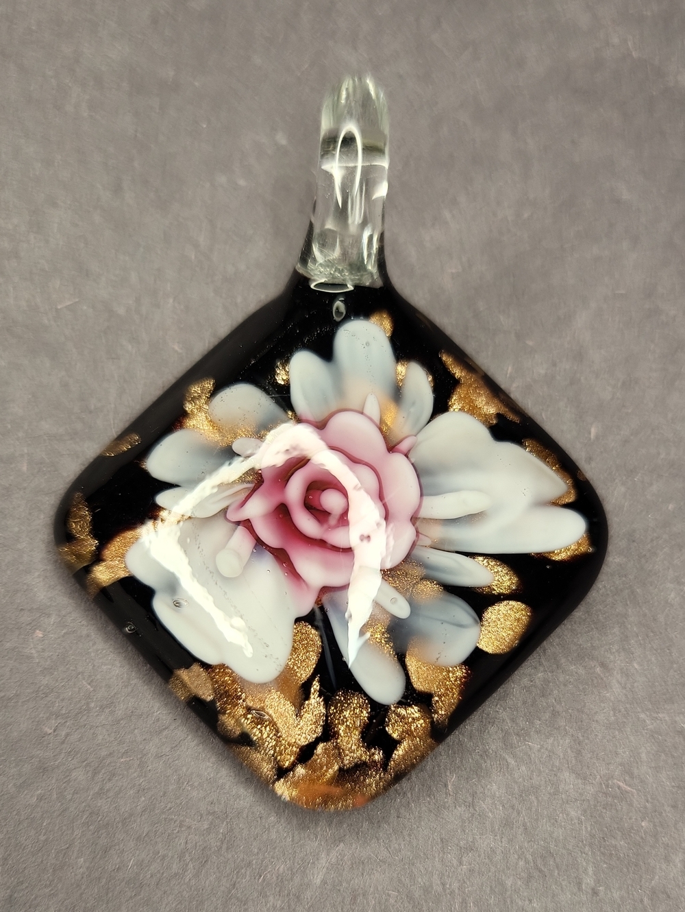 Floral Glass Pendant